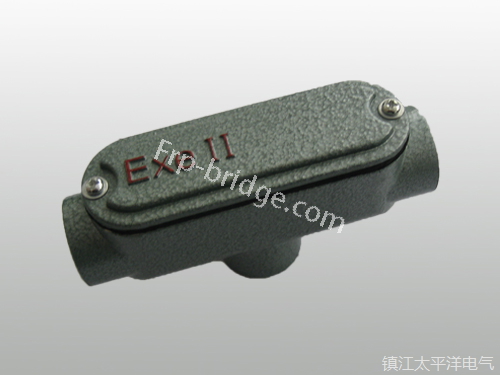 防爆穿線後蓋(gai)三通穿線盒