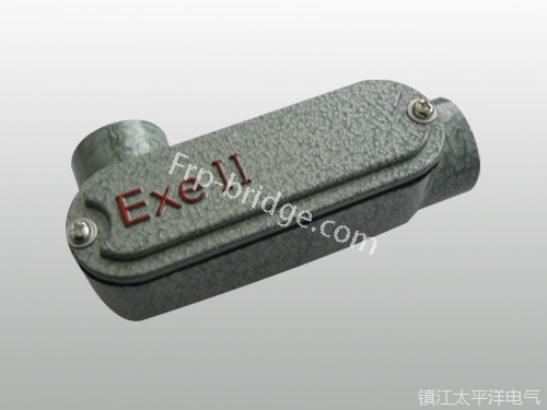 防爆左彎(wān)通穿線盒